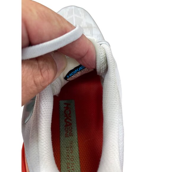 Hoka One One Mach 4 Womens White Red Running Shoes sneakers size 10B sku 8829 - Picture 15 of 16
